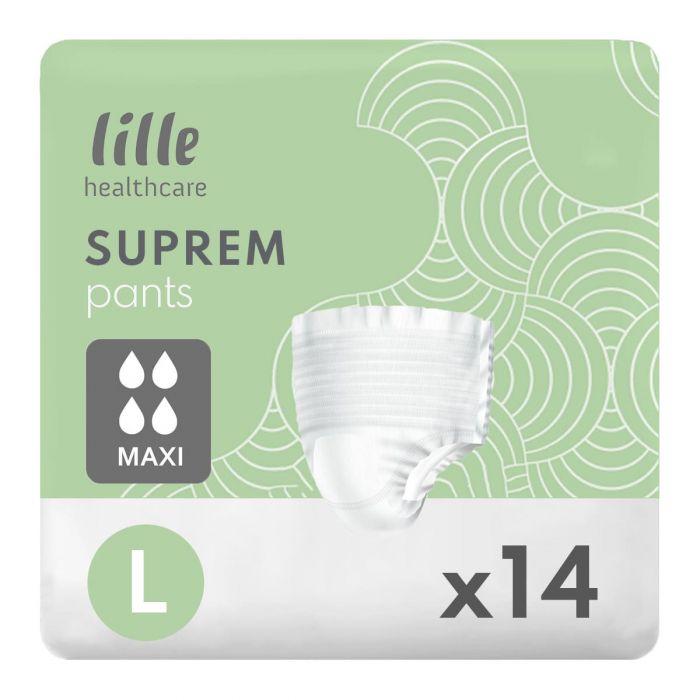 Πανα βρακακι LILLE Supreme pants MAXI Large 14 τεμαχιων (SUPER Νυχτός) Πανα βρακακι LILLE Supreme pants MAXI Large 14 τεμαχιων (SUPER Νυχτός)