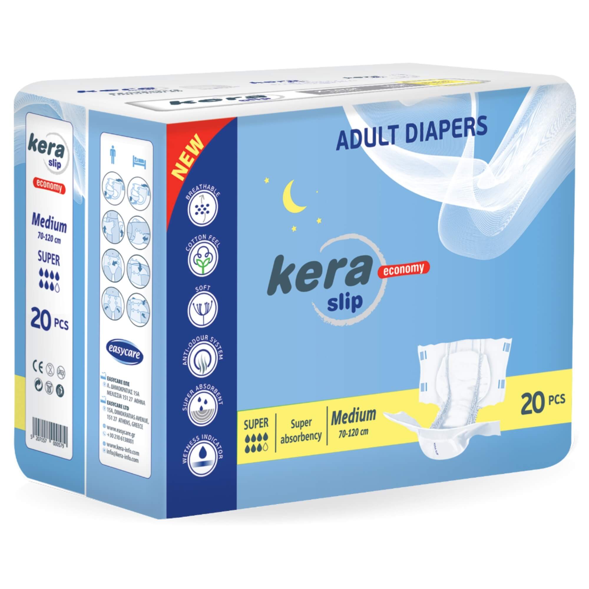 Πανες ακρατειας Kera Slip medium Super 20 τεμαχιων Πανες ακρατειας Kera Slip medium Super 20 τεμαχιων
