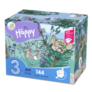 Happy Art+dry παιδικες πανες no3 144 τμχ 5-9kg