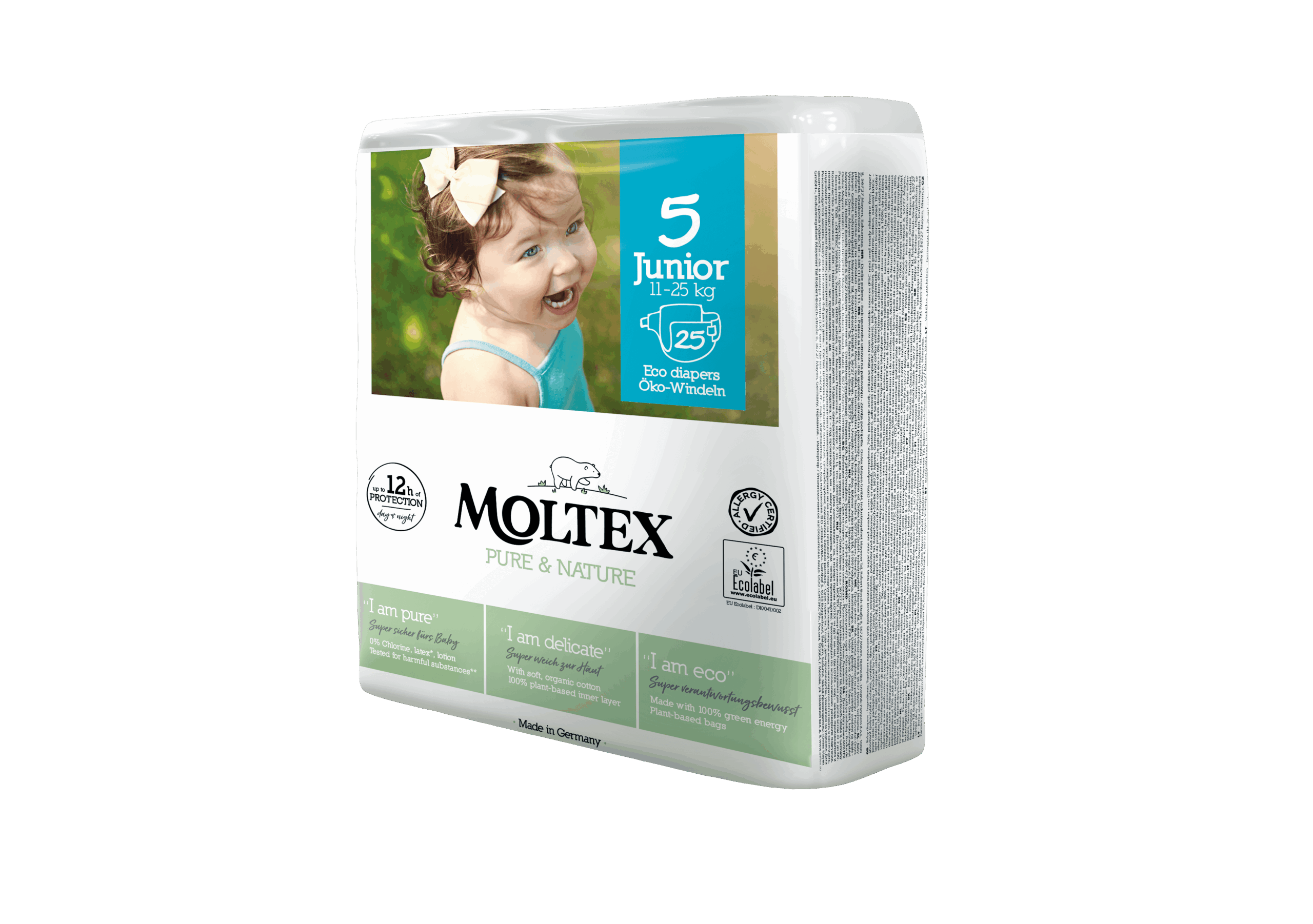 Moltex pure & nature junior no5 11-25kg 25 τεμαχίων Moltex pure & nature junior no5 11-25kg 25 τεμαχίων