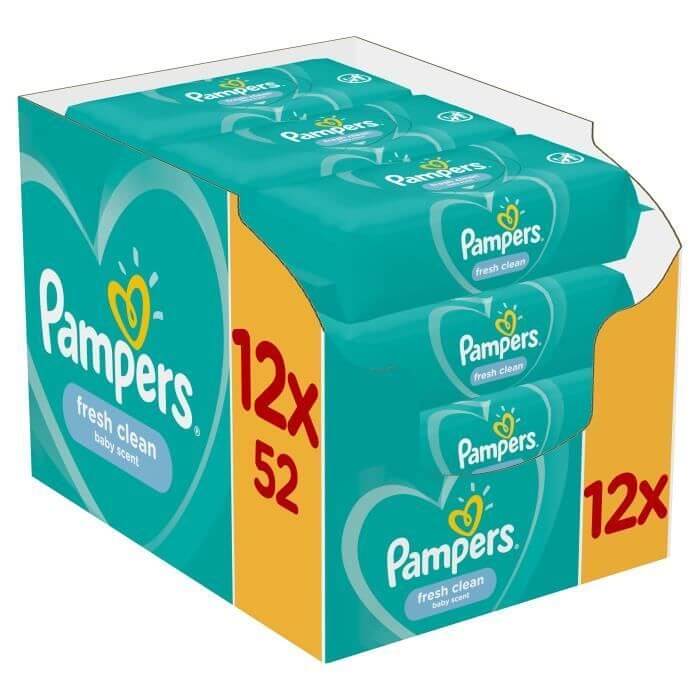PAMPERS WIPES SENSITIVE 1X15X80 EBOX XXL