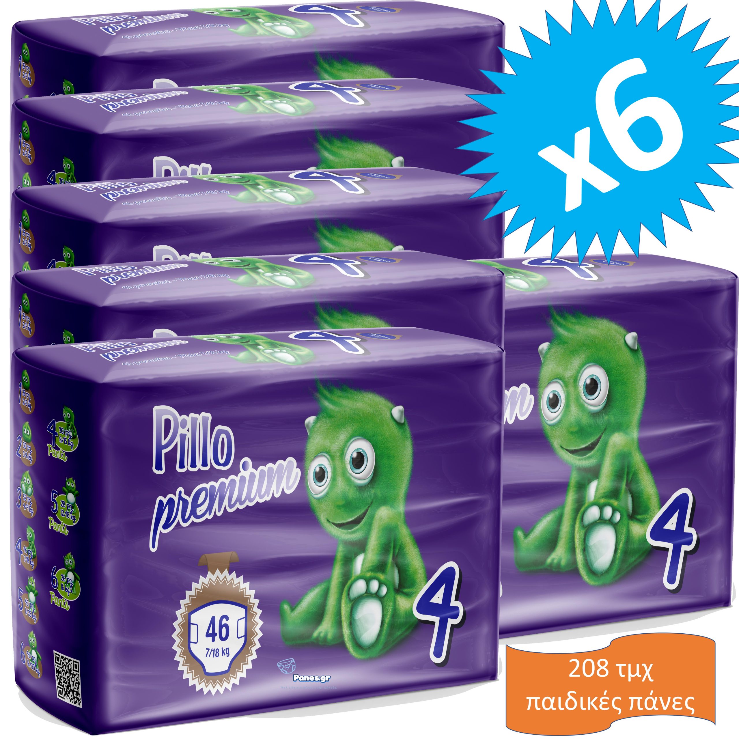 PILLO PREMIUM MAXI NO4 6x46PCS/BAG