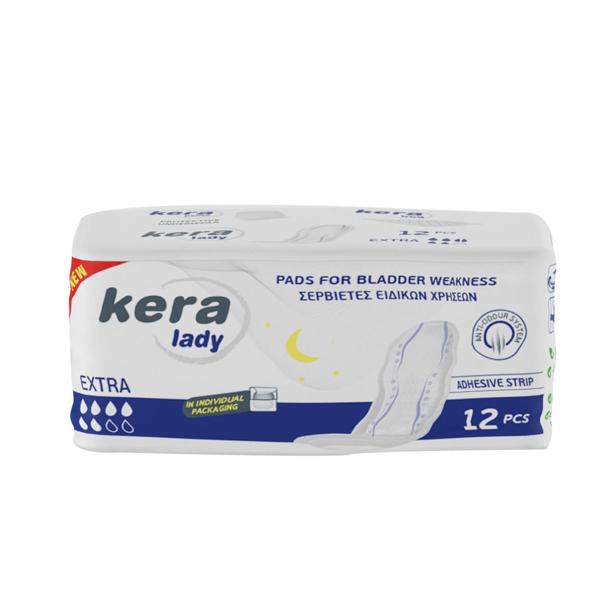 Σερβιέτες ακράτειας kera Lady Extra 12 τεμαχίων Σερβιέτες ακράτειας kera Lady Extra 12 τεμαχίων