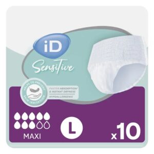 iD Sensitive Pants Maxi N4 Large 10TMX X 8PAK