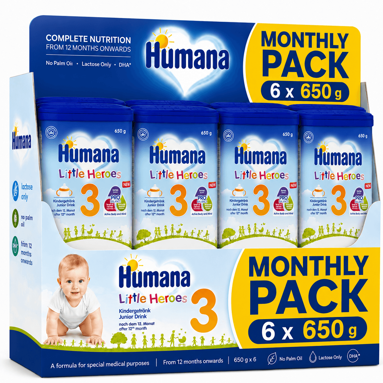 humana3-monthly Humana 3 Junior Drink 650g MP NEW (Χ6)