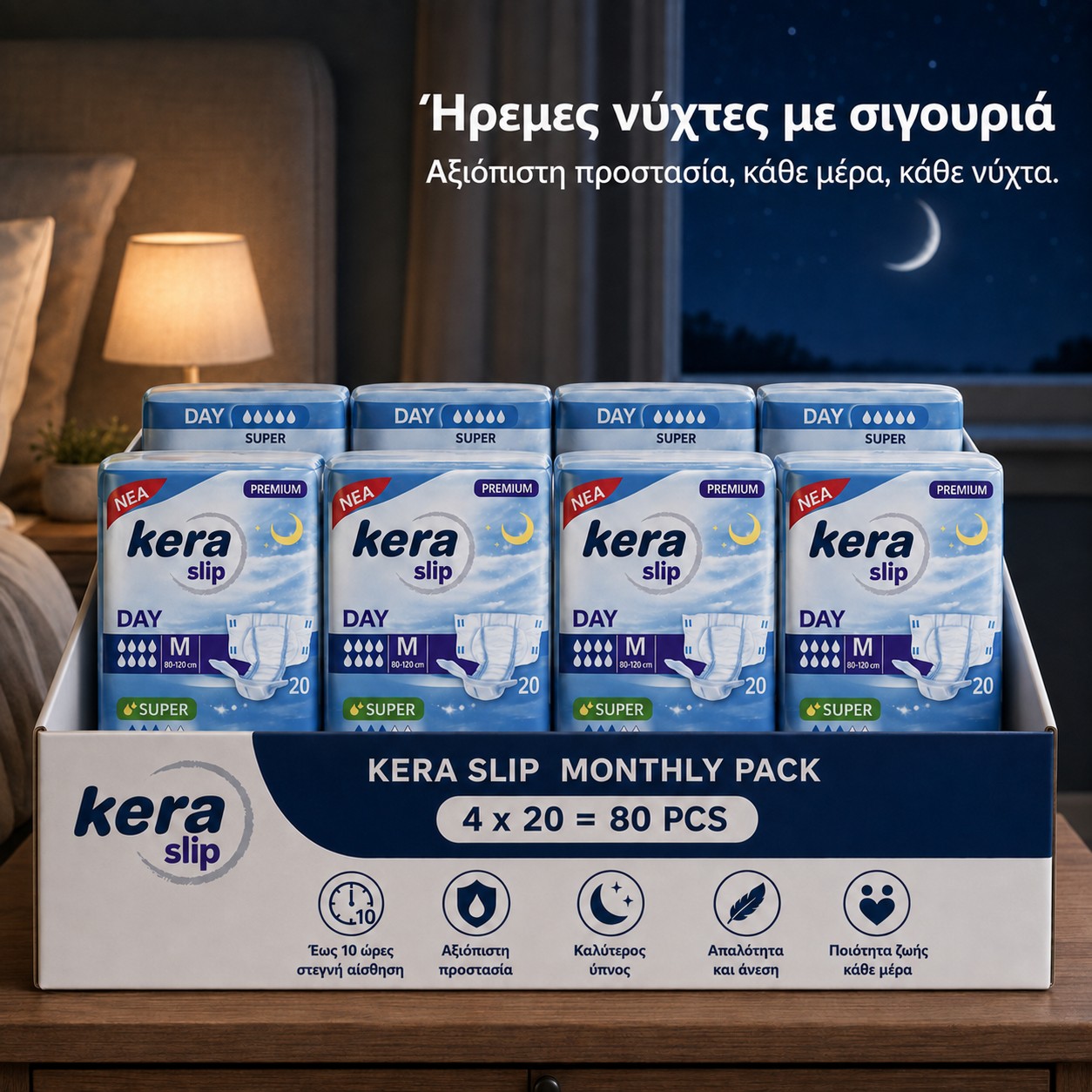 Kera Slip — Ήρεμες νύχτες με σιγουριά